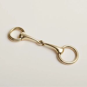 Hermes Mors Horsebit Scarf 90 Ring Gold Permabrass Sans Plomb